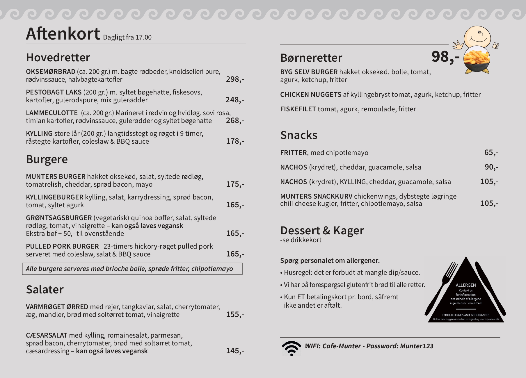 Aften-menu